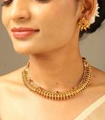 Traditional lakshmi temple necklace set