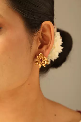Traditional lakshmi temple necklace set