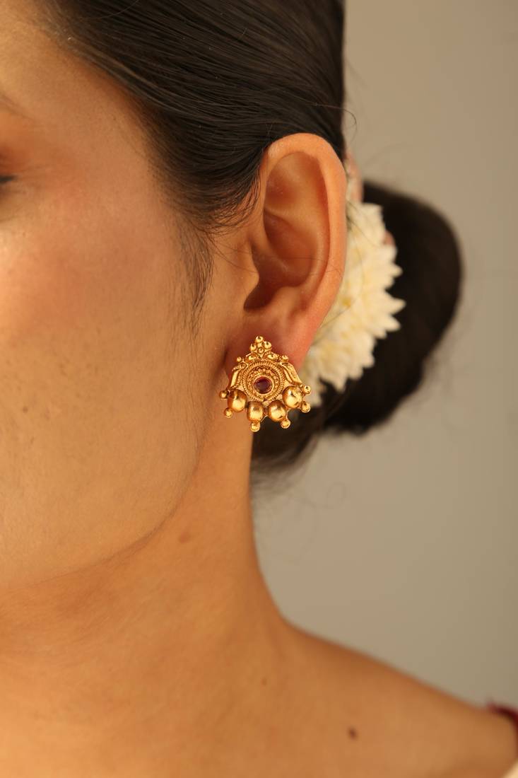 Traditional lakshmi temple necklace set