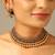 Antique ruby green stone bridal choker set