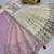 white tissue silk embroidered lehenga choli set