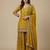 Yellow designer faux silk readymade designer suit