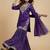 Purple designer faux silk readymade designer suit