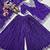 Purple designer faux silk readymade designer suit