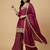 Wine designer faux silk readymade designer suit