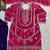 Pink designer faux silk readymade designer suit