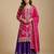 Pink designer faux silk readymade designer suit