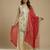 Cream designer silk blend readymade designer suit