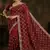 Maroon color Sequence embroidery work with Cut  work border Chiffon Silk Saree