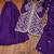 Purple designer faux silk readymade designer suit