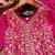 Pink designer faux silk readymade designer suit