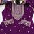 Purple designer faux silk readymade designer suit