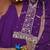 Purple designer faux georgette readymade designer suit