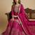 Pink designer faux silk readymade designer suit