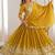 MUSTARD Heavy Shimmer Silk Lehenga Choli with Thread & Sequence Work and Matching Dupatta