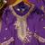 Purple designer faux silk readymade designer suit