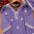 Purple designer faux silk readymade designer suit