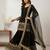 Black designer georgette readymade designer suit
