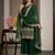 Green designer georgette readymade designer suit