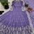 Purple designer georgette readymade designer suit