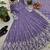 Purple designer georgette readymade designer suit