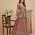 Peach designer georgette readymade designer suit
