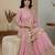 Pink designer georgette readymade designer suit
