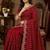 Maroon Color Zari Work And Stone Work  Vichitra silk Saree