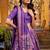 PURPLE  Tasar Silk Lehenga Set with Iconic Sparkle & Lace Border     Blouse & Tassel Dupatta