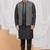 Black art silk 3 peice  kurta jacket set for men
