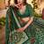 GREEN  Tasar Silk Lehenga Set with Iconic Sparkle & Lace Border     Blouse & Tassel Dupatta