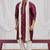 Wine art silk kurta for men