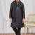 Black art silk kurta for men