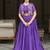 PURPLE Elegant NC Vichitra Lehenga Set with Embroidered Blouse & Koti Jacket – Traditional Festive Wear