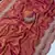 Peach Color embroidery work with Cut  work border And Havy Daimond Work silk Saree