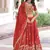 scarlet red traditional lehenga
