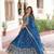Elegant Blue Embroidered Lehenga Choli with Dupatta