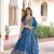 Elegant Blue Embroidered Lehenga Choli with Dupatta