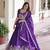 Royal Purple Embroidered Lehenga Choli with Dupatta