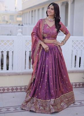purple bridal lehenga 1