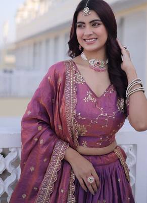 purple bridal lehenga 2