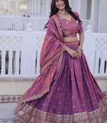 Purple Bridal Lehenga