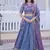 lavender blue embroidered lehenga choli with dupatta