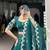 teal -Green Embroidered Lehenga