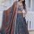 Steel Grey Designer Lehenga