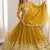 mustard yellow embroidered lehenga choli with dupatta
