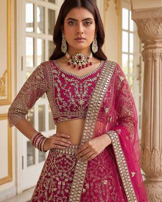 pink bridal lehenga 3