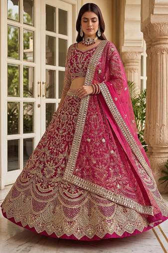 Pink Bridal Lehenga