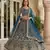 blue embroidered lehenga