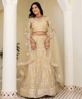 light-gold designer lehenga 1
